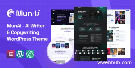MunAi v1.0.2 - AI Writer & Copywriting WordPress Theme