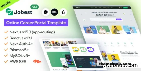 Jobest v1.1 - Next.js 15 Career Portal & Job Board Functional Template