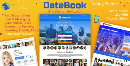 DateBook v4.9.3 - Dating WordPress Theme