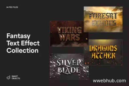 Fantasy Movie Text Effect Collection Mockup