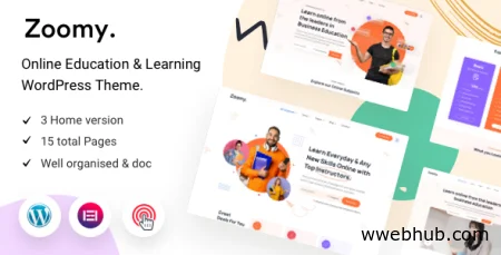 Zoomy v1.2.0 - Lightweight LMS & Education WordPress Theme