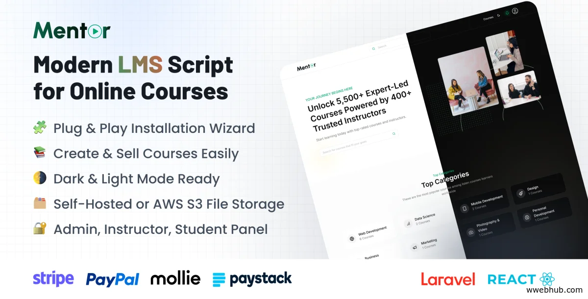 Mentor LMS v3.2.0 - Learning Management System